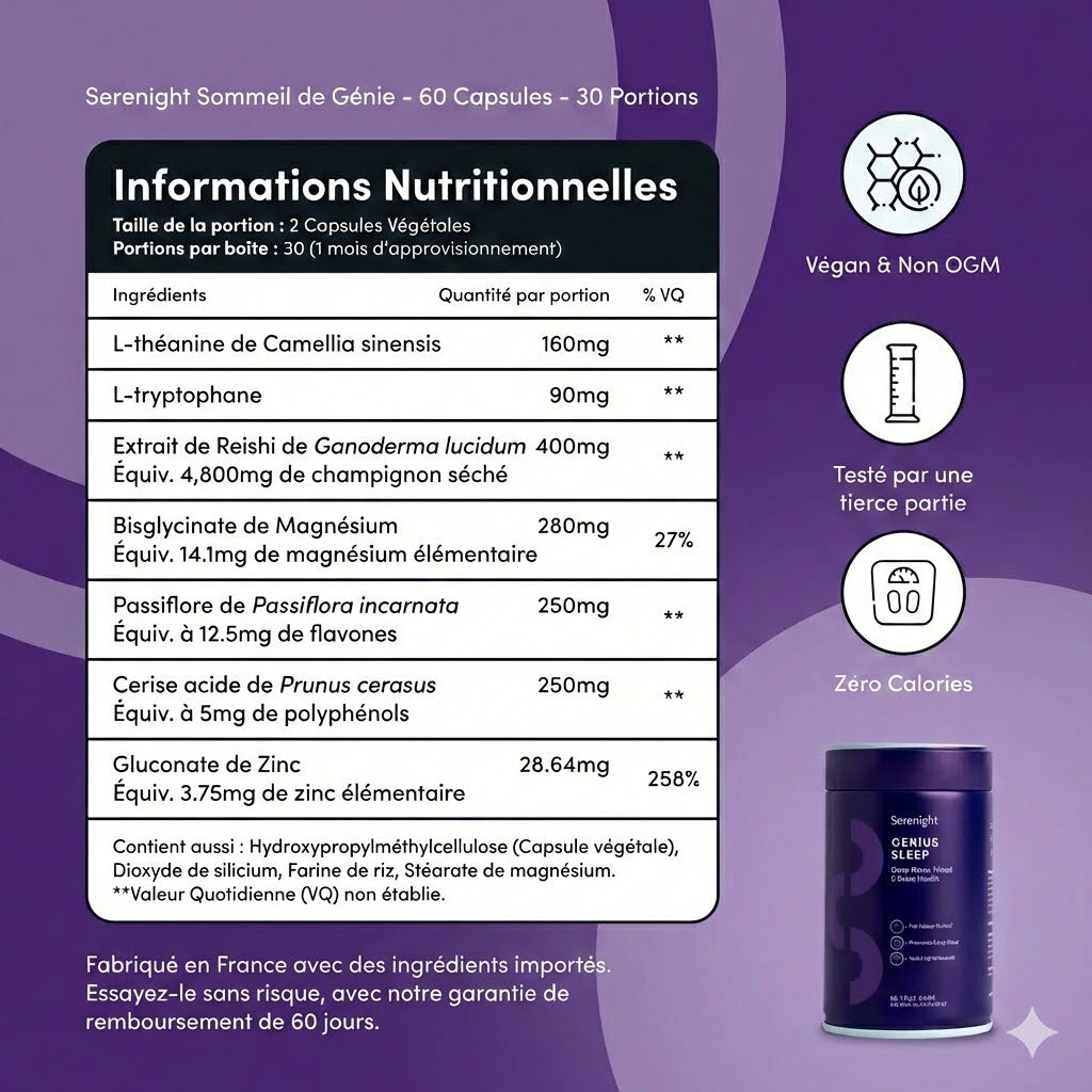 Serenight - Pillules calmentes